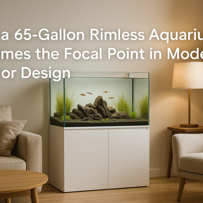 How a 65-Gallon Rimless Aquarium Becomes the Focal Point in Modern Interior Design