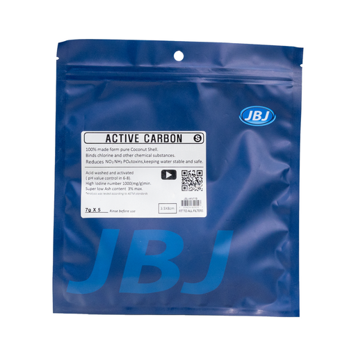 JBJ Activated Carbon – 7g x 5 Pack for Crystal Clear Aquariums