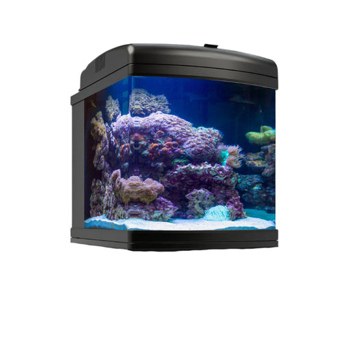 MT-50-LED 24G Nano Cube Aquarium – Modern LED Nano Tank for Desktop Aquascaping (Includes 2x LED Fixtures)