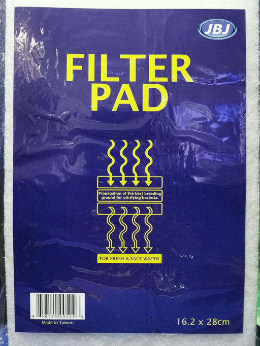 JBJ AN-15 White Filter Pad 16.2 x 28cm (2pcs) – Mechanical Filtration for Crystal Clear Aquariums