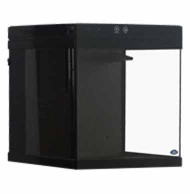 JBJ CN-10-B 10G Cubey Aquarium in Black – All-in-One Desktop Tank with LED Lighting & Rear Filtration