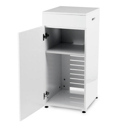 JBJ CNT-10-W 10G Aquarium Stand in White – Modern Cabinet for Cubey Nano Tanks